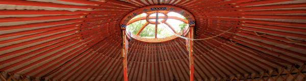 Workshop-Raum in einer Jurte